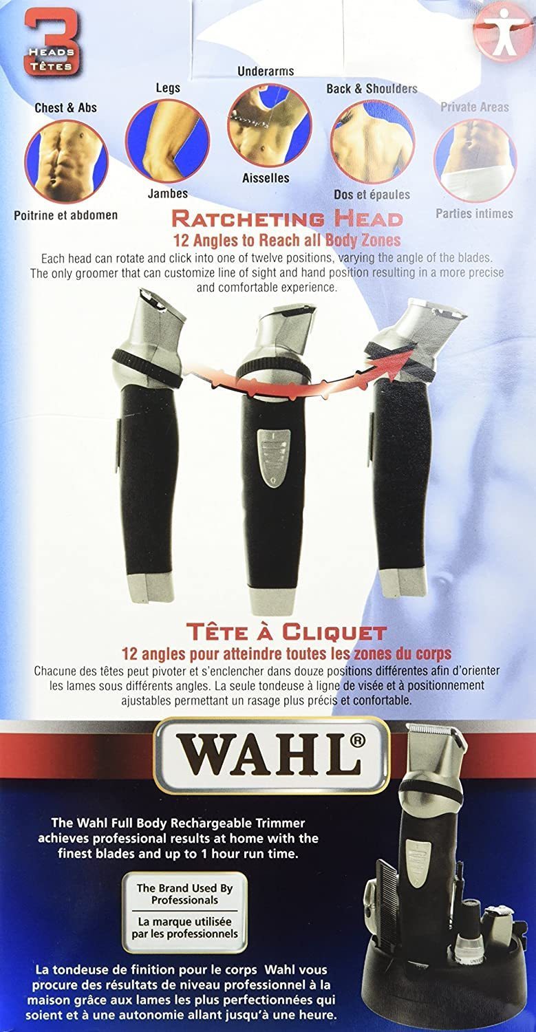 WAHL Canada 5580 Ensemble de Tondeuse Personnelle Rechargeable pour le Corps 12 pièces - Simple Boutique