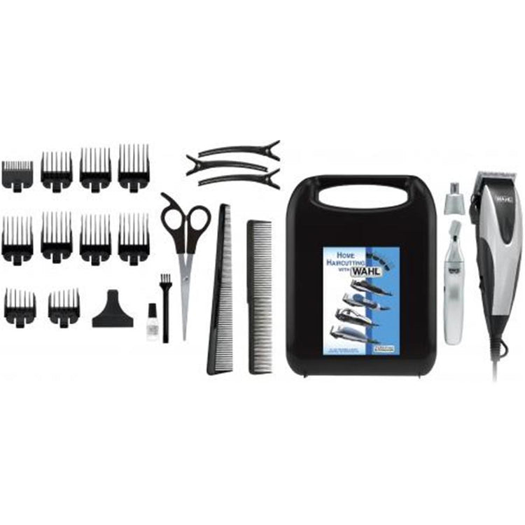 WAHL - Ensemble de 23 Morceaux, Tondeuses pour Cheveux, Nez et Oreilles, Blanc - Simple Boutique