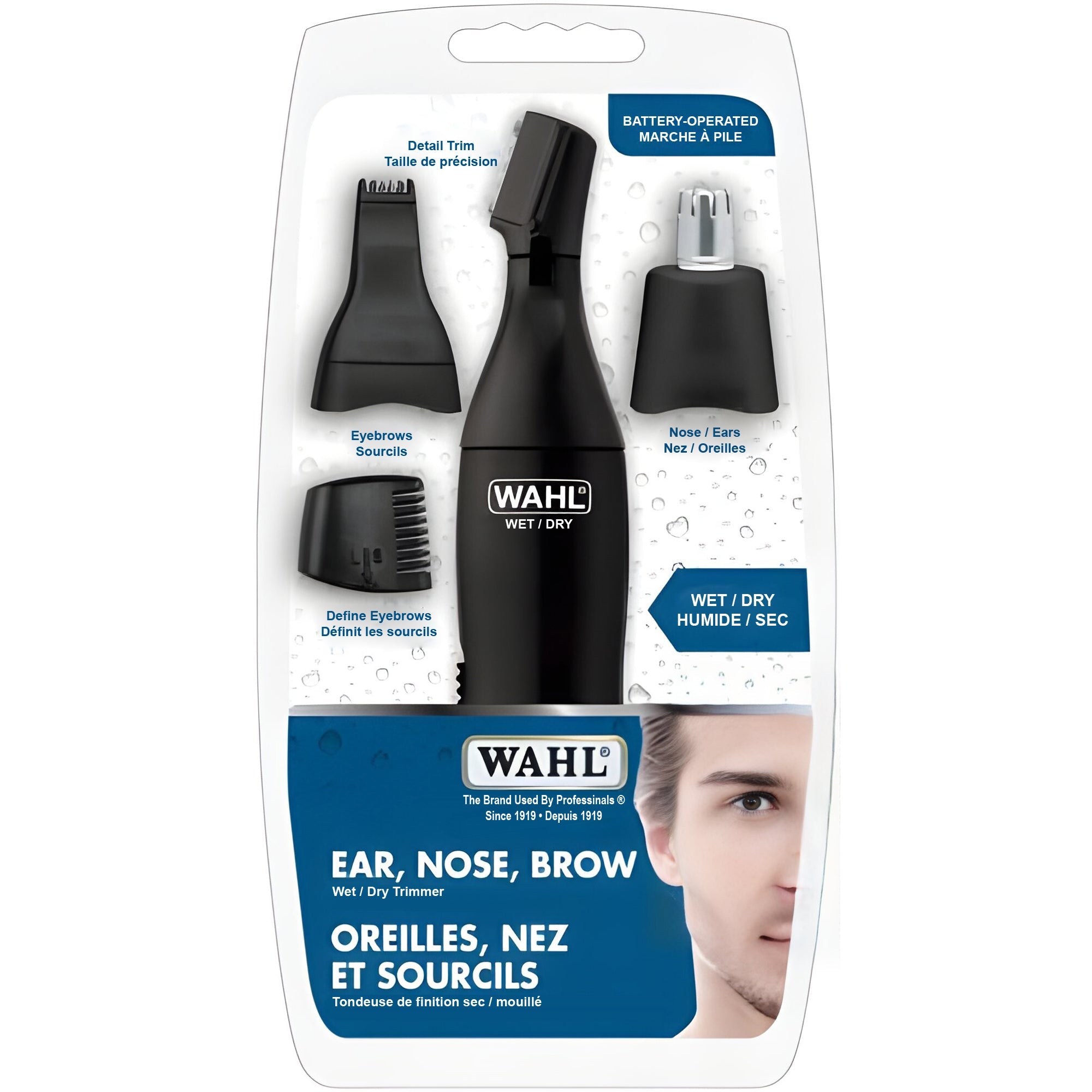 WAHL - Tondeuse Personelle pour Oreilles, Nez et Sourcils, Noir - Simple Boutique