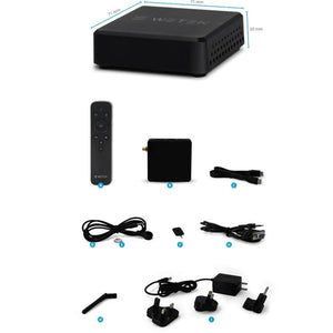 Wetek - Concentrateur Android Smart TV, Steaming, Bluetooth 4.0, Ultra HD 4K, Dolby 5.1, Noir (BOITE OUVERTE) - Simple Boutique