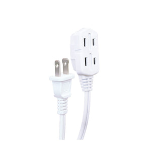 Xtrcity - Rallonge Électrique à 3 Prises, Longeur de 3 Mètres, Pour Usage Intérieur, Blanc - Simple Boutique