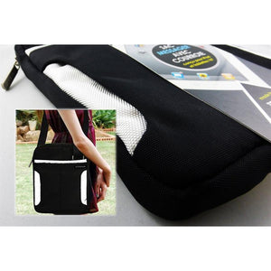 Xtreme 51510-WHT Sac Messager Avec Courroie de 10po pour Ipad ou Tablette, Noir et Blanc - Simple Boutique