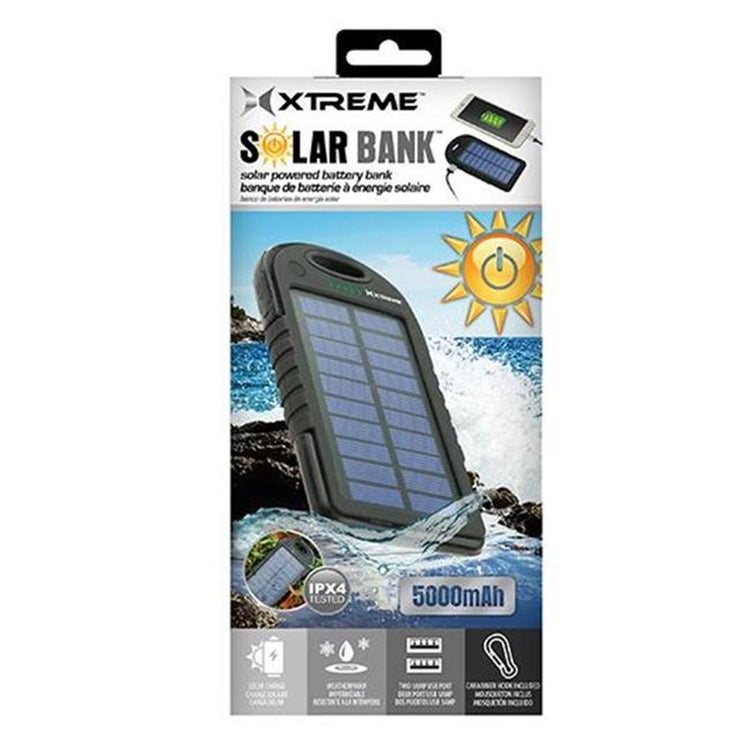 Xtreme Banque De Batterie Solaire 5000Mah, Noir - Simple Boutique