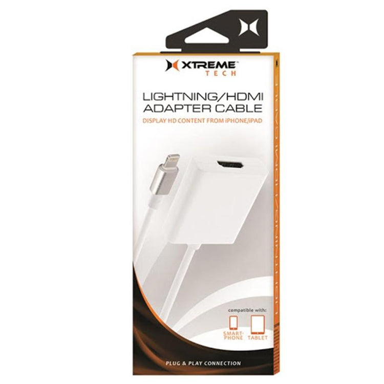 Xtreme PAC2-1023-AST - Adaptateur Lightning à HDMI, 1080p HD, Câble de 8.5'', Blanc - Simple Boutique