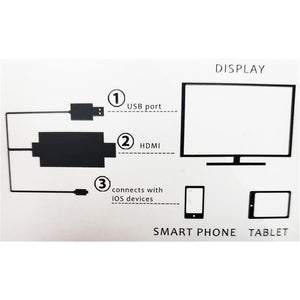 Xtreme PAC2-1023-AST Adapteur Lightning à HDMI pour iPhone et iPad, Blanc - Simple Boutique