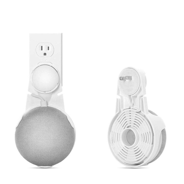 Xtreme Support de Fixation Murale pour Google Home Mini, Encombrement Réduit, Montage sur Prise Secteur, Gestion du Cordon, Blanc - Simple Boutique