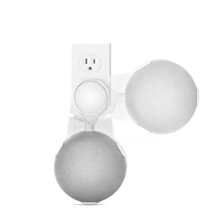 Xtreme Support de Fixation Murale pour Google Home Mini, Encombrement Réduit, Montage sur Prise Secteur, Gestion du Cordon, Blanc - Simple Boutique
