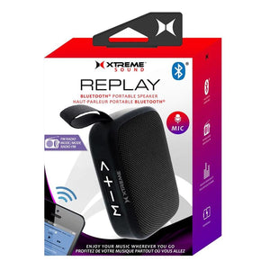 Xtreme XBS9-1050-BLK Haut-Parleur Portable Replay Bluetooth, Résistant aux Éclaboussures, Noir - Simple Boutique