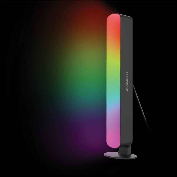 Xtreme XLB7-1033-BLK - Barre Lumineuse LED Multicolore, Réagit aux Sons et à la Musique, Avec Télécommande, Noir - Simple Boutique