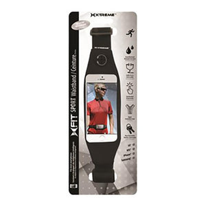 Xtreme XUP5-1006-BLK Ceinture Sport Universelle pour Téléphone avec Fenêtre, Noir - Simple Boutique