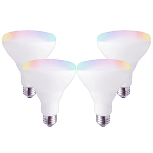 Xtricity 1-50075 DEL Wi-Fi BR30 10W 120V Couleurs Réglables 2700K-6500K Luminosité Ajustable Grad 4pk Blanc - Simple Boutique