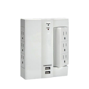 Xtricity 3-70629 Protecteur de Surtension Multiprises Pivotantes 6 Prises 1000 Joules avec 2 Ports U - Simple Boutique