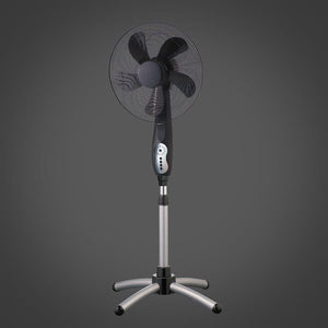 Xtricity 4-80303 Ventilateur sur Pied 16'' Télécommande 55W 3 Vitesses Gris - Simple Boutique