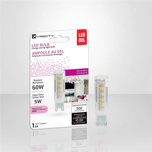 Xtricity - Ampoule DEL Gradable à économie d'énergie, 5W, Culot G9, 6000K Lumière du Jour Super - Simple Boutique