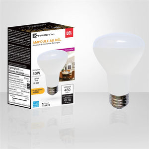 Xtricity - Ampoule DEL Gradable à économie d'énergie, 6.5W, Type BR20, 3000K Blanc Doux - Simple Boutique