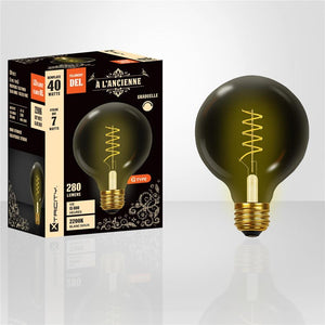 Xtricity - Ampoule DEL Style à l'ancienne, 7W, Type-G, 2200K Blanc Doux - Simple Boutique