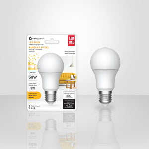 Xtricity - Ampoule DEL à Économie d'énergie, 9W, Culot E26, 3000K Blanc Doux - Simple Boutique