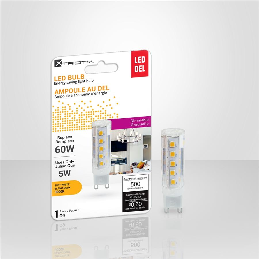 Xtricity - Ampoule DEL à économie d'énergie, 5W, Culot G9, 3000K Blanc Doux - Simple Boutique