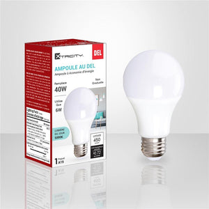 Xtricity - Ampoule DEL à économie d'énergie, 6W, Culot E26, 5000K Lumière du Jour - Simple Boutique