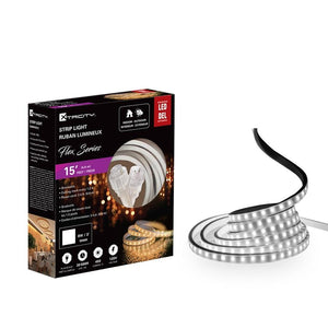 Xtricity Bande del flexible 15'x0.8mm/8W -3'/120V/5000k/Blanc Intérieur et Extérieur - Simple Boutique