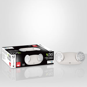 Xtricity DEL Lumiere D'urgence à 2 Têtes 2.1w Tête 204 Lumens - Simple Boutique