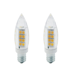 Xtricity - Ensemble de 2 Ampoules DEL Gradables à économie d'énergie, 4W, Culot Candélabre, 3000K Blanc Doux - Simple Boutique