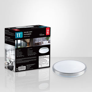 Xtricity - Ensemble de 2 Plafonniers avec DEL Intégrées, Gradable, Diamètre de 11'', 15W, 3000K Blanc Doux - Simple Boutique