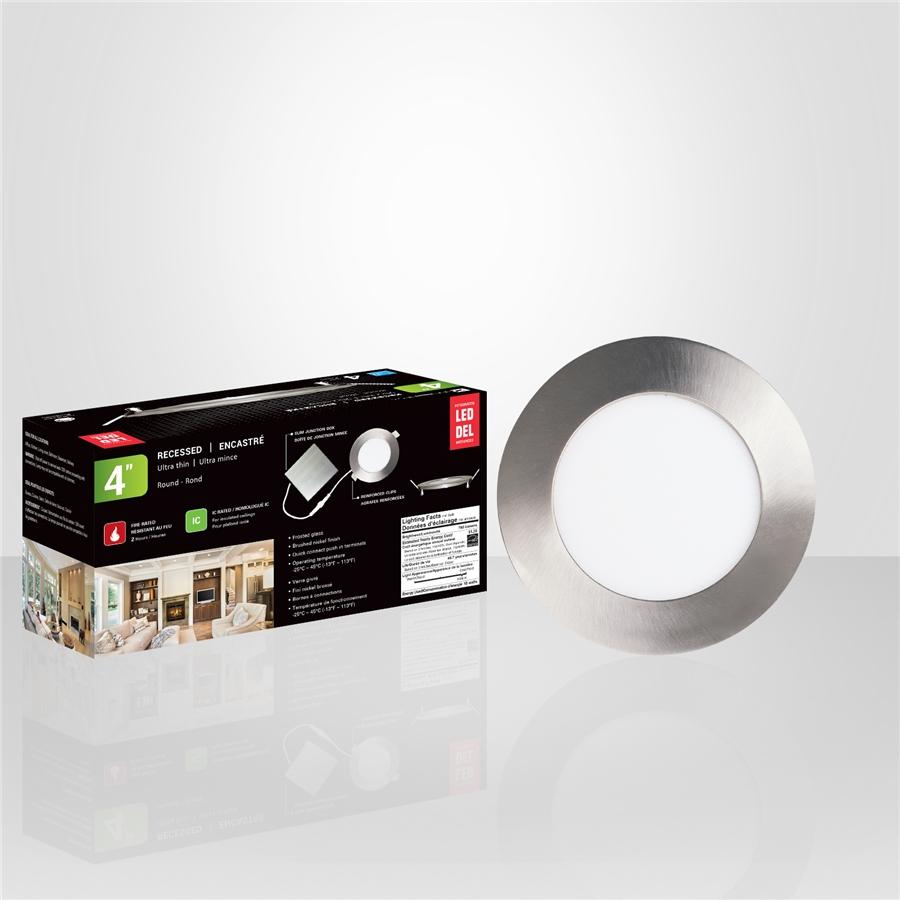 Xtricity - Ensemble de 4 Lumières Encastrées DEL, Diamètre de 4'', Gradable, 10W, 5000K Lumière du Jour - Simple Boutique