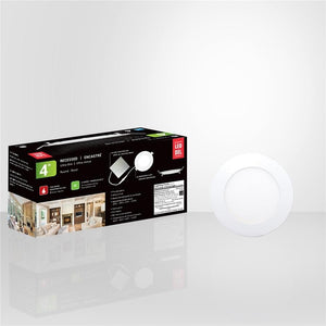 Xtricity - Ensemble de 4 Lumières Encastrées DEL, Diamètre de 4'', Gradables, 10W, 4000K Blanc Froid - Simple Boutique