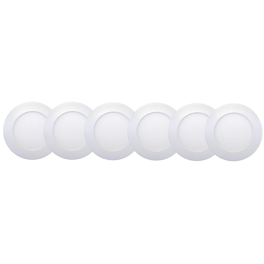 Xtricity - Ensemble de 6 Lumières Encastrées DEL, Diamètre de 4'', Gradables, 10W, 3000K Blanc Doux - Simple Boutique