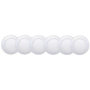 Xtricity - Ensemble de 6 Lumières Encastrées DEL, Diamètre de 4'', Gradables, 10W, 3000K Blanc Doux - Simple Boutique