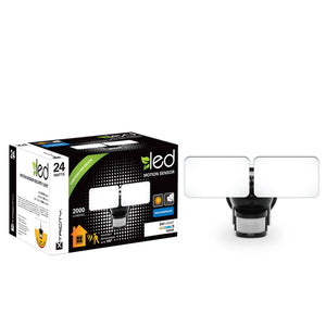 Xtricity Fixture Extérieur de Securité 2 Têtes au DEL 24w 5000k2000l - Simple Boutique