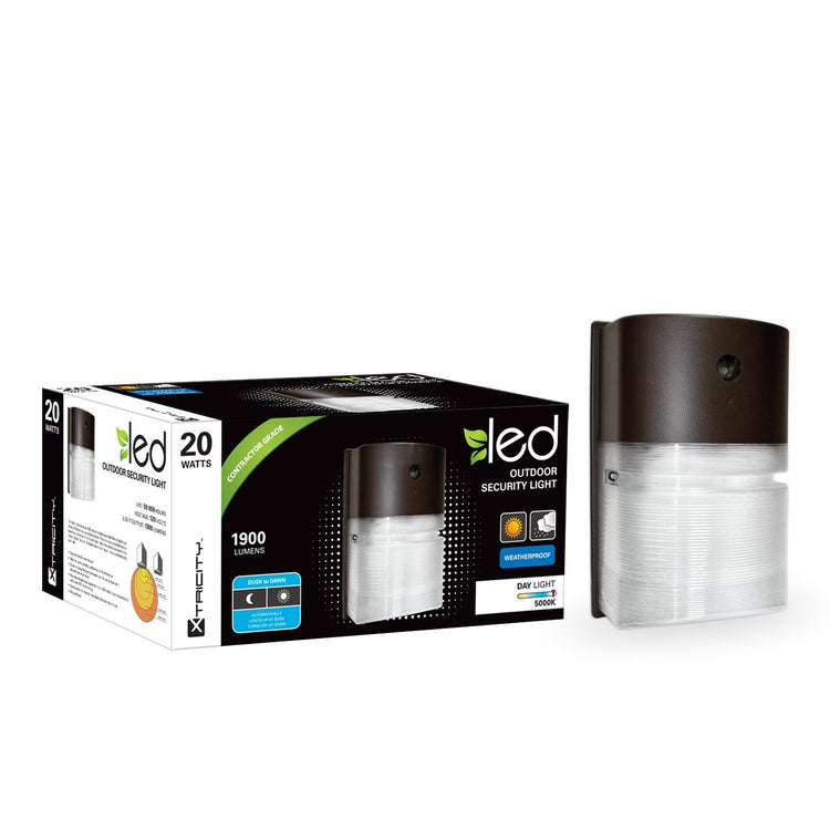 Xtricity Fixture Extérieur de Securité au DEL 20w 5000k 1900l - Simple Boutique