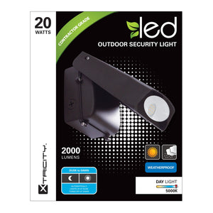 Xtricity Fixture Extérieur de Securité au DEL 20w 5000k 2000l - Simple Boutique