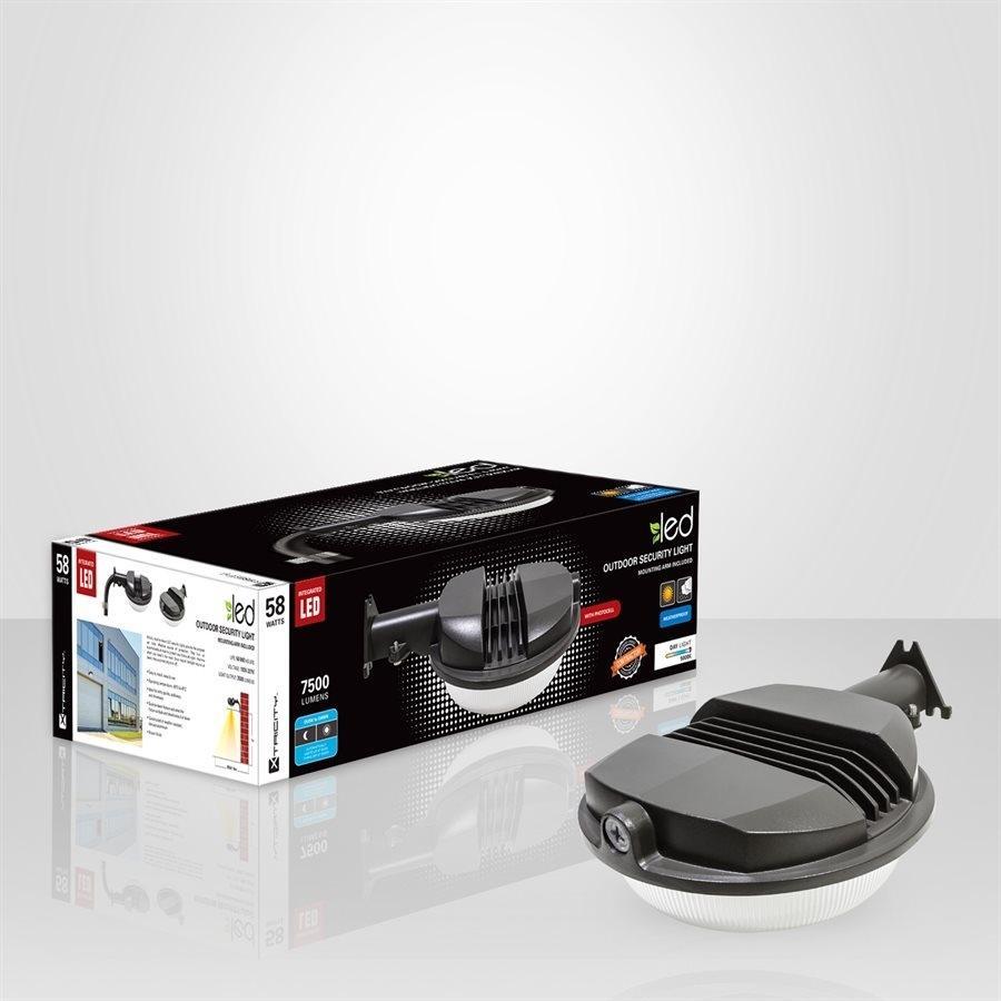 Xtricity Fixture exterieur de securité au DEL 58W/5000k et photocell - Simple Boutique