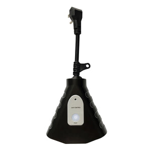 Xtricity - Interrupteur Intelligent à 3 Prises Électrique, Wi-Fi, Pour Usage Extérieur, Noir - Simple Boutique