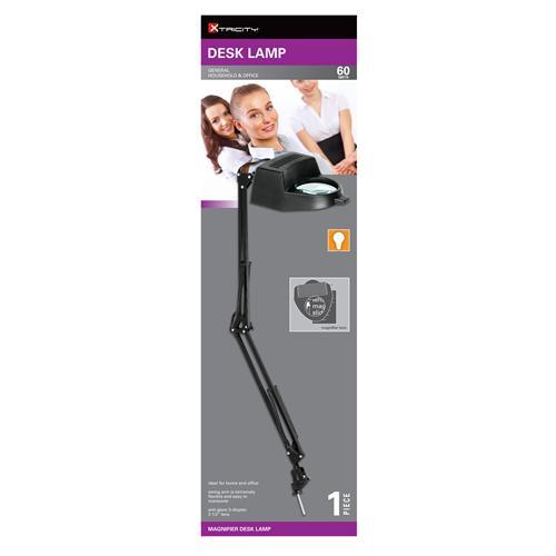 Xtricity Lampe De Table Avec Loupe A Bras Articulé 60W Noir - Simple Boutique