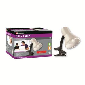 Xtricity Lampe De Table Bras Articulé Pince 60W Blanc - Simple Boutique