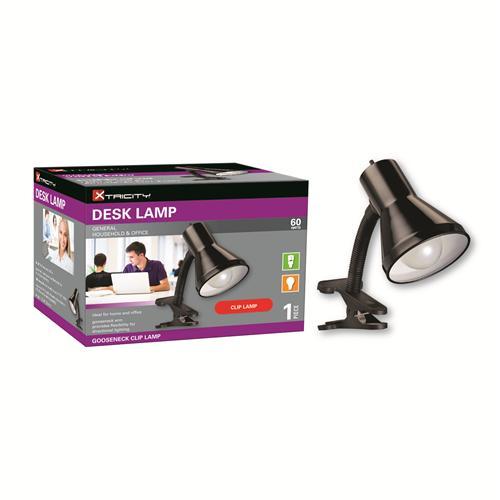 Xtricity Lampe De Table Bras Articulé Pince 60W Noir - Simple Boutique
