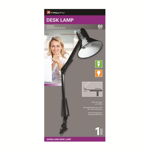 Xtricity Lampe De Table Flexible 60W Noir - Simple Boutique