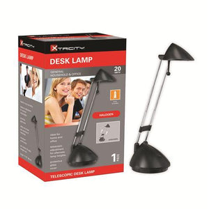 Xtricity Lampe De Table Halogen Bras Telescopique 20W Noir - Simple Boutique