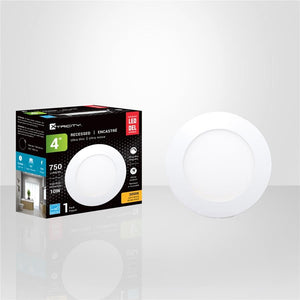 Xtricity - Lumière Encastrée DEL, Diamètre de 4'', Gradable, 10W, 3000K Blanc Doux - Simple Boutique