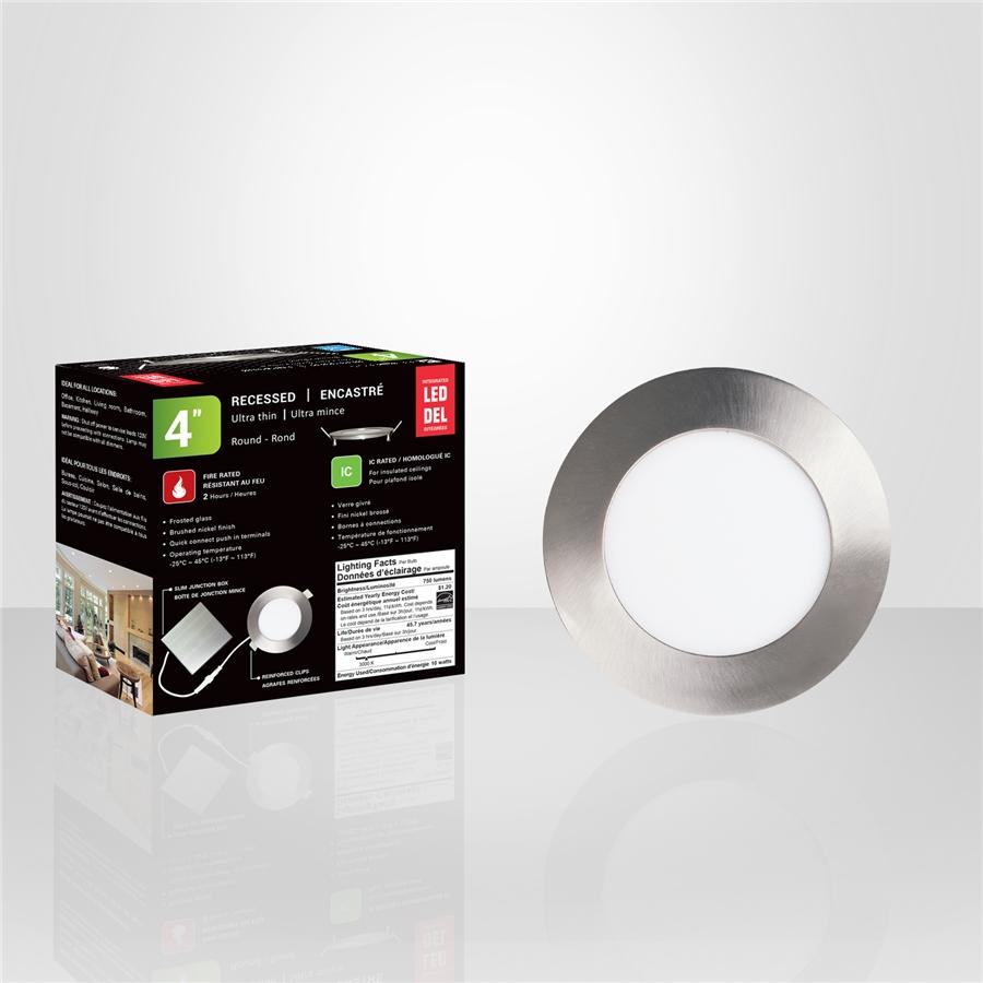 Xtricity - Lumière Encastrée DEL, Diamètre de 4'', Gradable, 10W, 3000K Blanc Doux - Simple Boutique