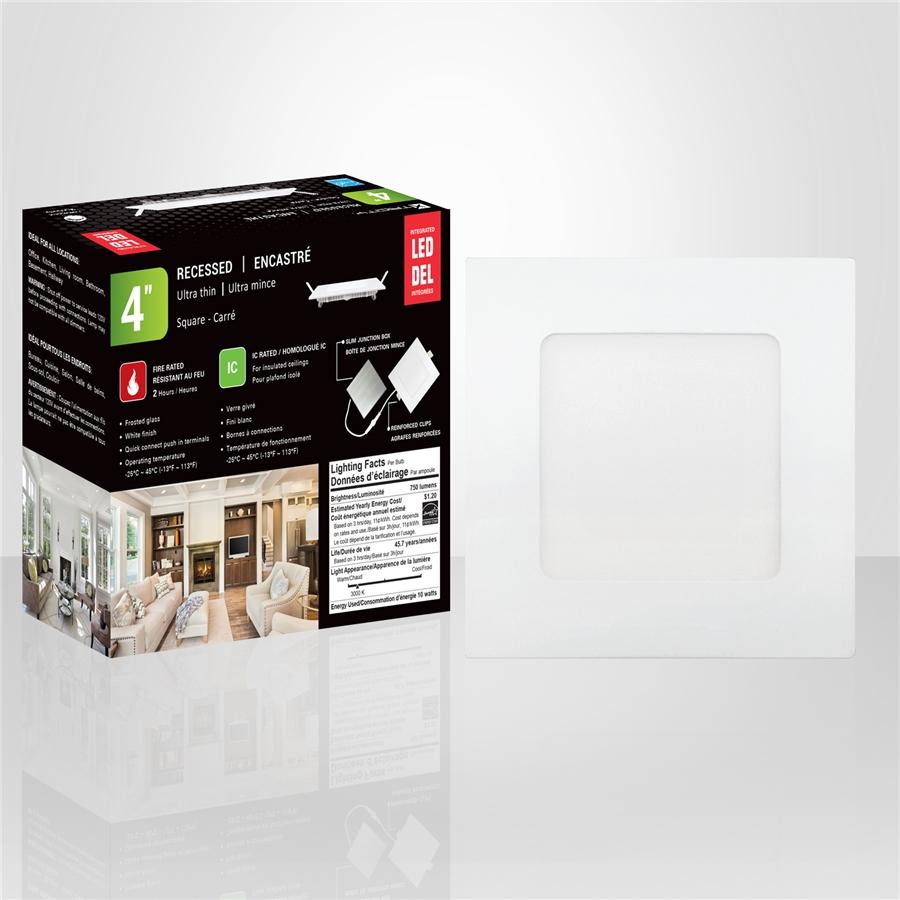 Xtricity - Lumière Encastrée DEL, Largeur de 4'', Gradable, 10W, 3000K Blanc Doux - Simple Boutique