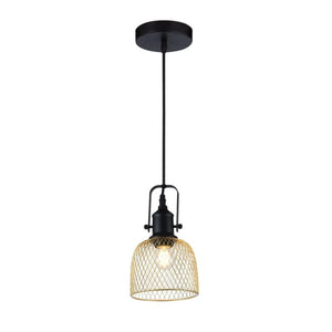 Xtricity - Luminaire Suspendu, Largeur de 5.5'', De la Collection Brentford, Noir et Or - Simple Boutique