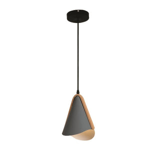 Xtricity - Luminaire Suspendu, Largeur de 7.5'', De la Collection Celeste, Gris et Bois - Simple Boutique