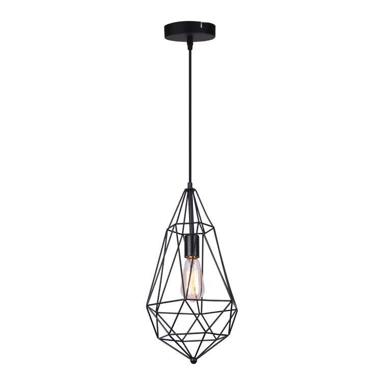 Xtricity - Luminaire Suspendu, Largeur de 9.8'', De la Collection Shadow, Noir - Simple Boutique