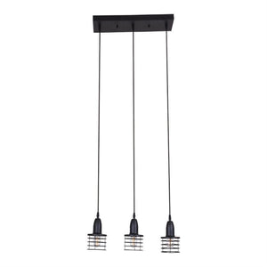 Xtricity - Luminaire Suspendu à 3 Lumières, Largeur de 20.86'', De la Collection Norway, Noir - Simple Boutique