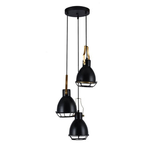 Xtricity - Luminaire Suspendu à 3 Lumières, Largeur de 6.2'', De la Collection Virginia, Noir - Simple Boutique