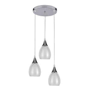 Xtricity - Luminaire Suspendu à 3 Lumières, Largeur de 9.8'', De la Collection Repley, Blanc - Simple Boutique